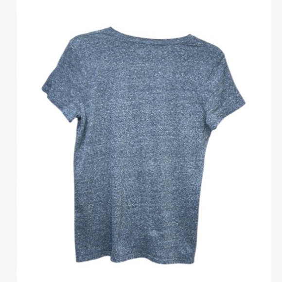 Abercrombie & Fitch Graphic Tee M | Distressed Soft Blue Vintage Style - Picture 2 of 4